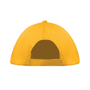 5 panel baseball cap желтый