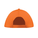 5 panel baseball cap оранжевый