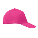 5 panel baseball cap фуксия