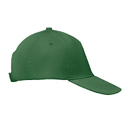 5 panel baseball cap тёмно-зелёный