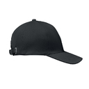 6 panel baseball cap черный