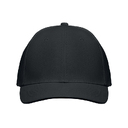 6 panel baseball cap черный