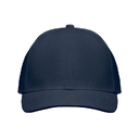 6 panel baseball cap синий