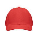 6 panel baseball cap красный