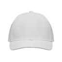 6 panel baseball cap белый