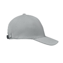 6 panel baseball cap серый