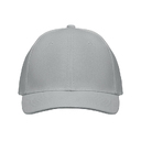 6 panel baseball cap серый