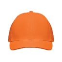 6 panel baseball cap оранжевый
