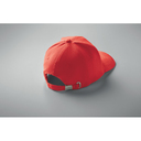 6 panel baseball cap красно-белый