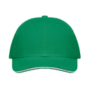 6 panel baseball cap Зеленый цвет прерий/белый