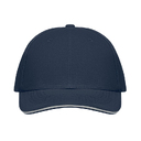 6 panel baseball cap Белый/темно-синий