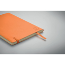 A5 recycled notebook оранжевый