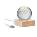 Шар глобус древесный