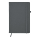 Recycled PU A5 lined notebook каменный серый