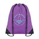 190T Polyester drawstring bag фиолетовый