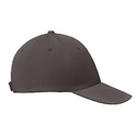 6 panels baseball cap каменный серый
