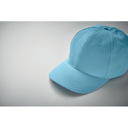 6 panels baseball cap голубой