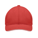Brushed heavy cotton 6 panel Ba красно-белый