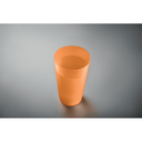 Reusable event cup 500ml прозрачно-оранжевый