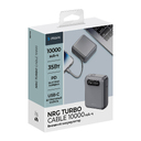 Внешний АКБ NRG Turbo Cable 10000 mAh, 35Вт