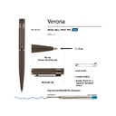 Ручка металлическая шариковая «Verona», софт-тач