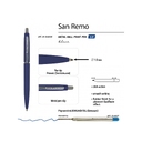 Ручка металлическая шариковая «San Remo», софт тач