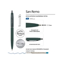 Ручка металлическая шариковая «San Remo», софт-тач