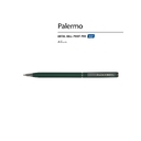 Ручка металлическая шариковая «Palermo», софт-тач