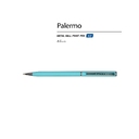 Ручка металлическая шариковая «Palermo», софт-тач