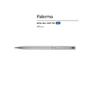 Ручка металлическая шариковая «Palermo»