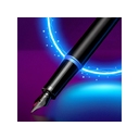 Ручка перьевая Parker «IM Vibrant Rings Flame Blue»