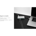 Хаб 8-в-1 Type-C «Hermes», USB 3.0 x 3, Type-C PD, HDMI, LAN, картридер