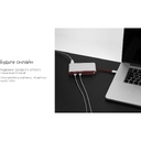 Хаб 8-в-1 Type-C «Hermes», USB 3.0 x 3, Type-C PD, HDMI, LAN, картридер