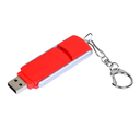 USB 2.0- флешка промо на 4 Гб с прямоугольной формы с выдвижным механизмом