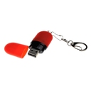 USB 2.0- флешка «Goutte Soft-touch» на 32 Гб каплевидной формы