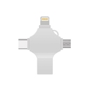 USB 3.0-флешка на 32 Гб 4-в-1 с разъемами Micro USB, Type-C и Lightning