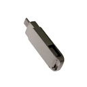 USB 2.0- флешка на 16 Гб с поворотным механизмом и дополнительным разъемом Type-C