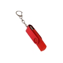USB 2.0- флешка на 16 Гб с поворотным механизмом и дополнительным разъемом Type-C
