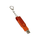 USB 2.0- флешка на 16 Гб с поворотным механизмом и дополнительным разъемом Type-C