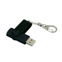 USB 3.0- флешка промо на 128 Гб с поворотным механизмом и однотонным металлическим клипом