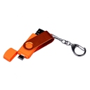 USB 2.0/micro USB/Type-С- флешка на 16 Гб 3-в-1 с поворотным механизмом