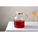 Стеклянный чайник с бамбуковой крышкой «Sencha M»