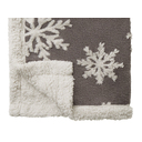 Плед Snowflake новогодний с капюшоном