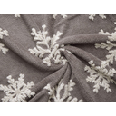 Плед Snowflake новогодний с капюшоном