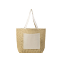 Сумка Jute джутовая с широким дном и карманом