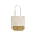 Складная сумка Jute из хлопка и джута с карманом