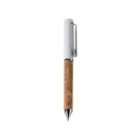 Набор блокнот с ручкой из пробки и хлопка «Beret»