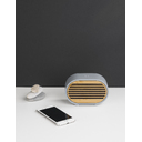 Bluetooth-колонка "Stonehenge" 5Вт с беспроводным зарядным устройством, камень/бамбук