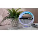Bluetooth колонка "Smart Orb" 5Вт с беспроводным (15W) ЗУ, лампой, часами, FM радио