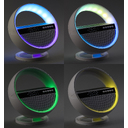 Bluetooth колонка "Smart Orb" 5Вт с беспроводным (15W) ЗУ, лампой, часами, FM радио